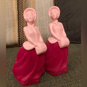 Avon Skater's Waltz Red Partially Felted Vintage Beauty Bottle Collectible